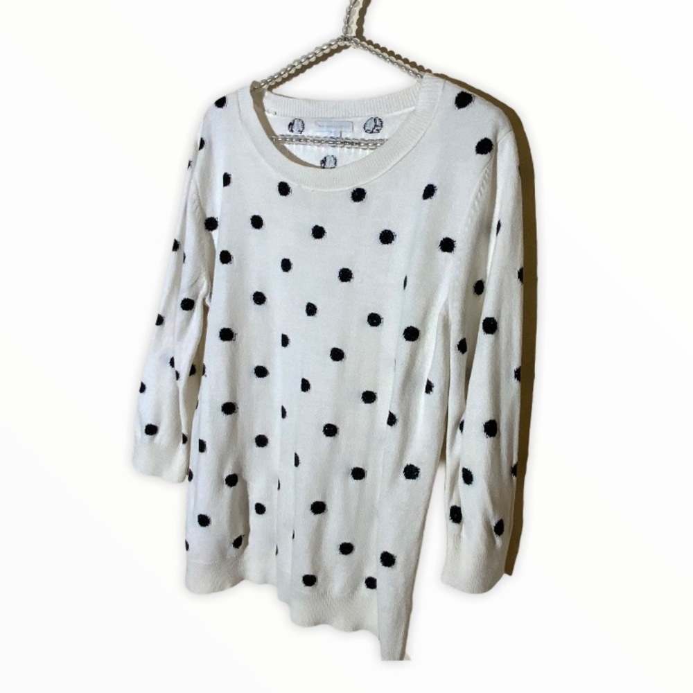 New York & Co Polkadot Sweater Size xl